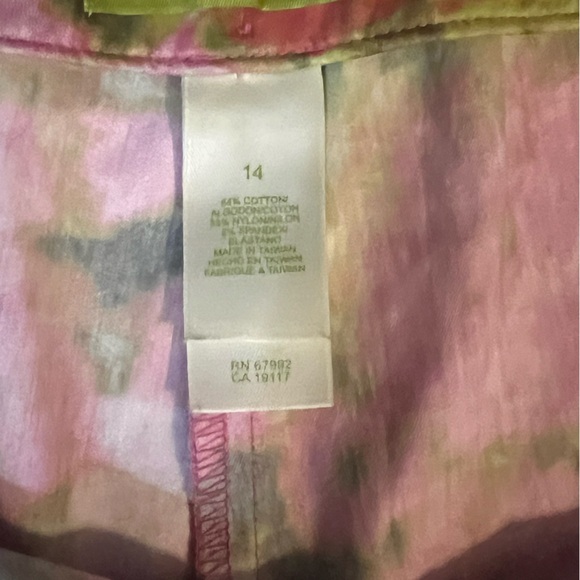 Sigrid Olsen Flared Ankle Pants; Size 14
Bold beautiful colors, EUC - Picture 4 of 7